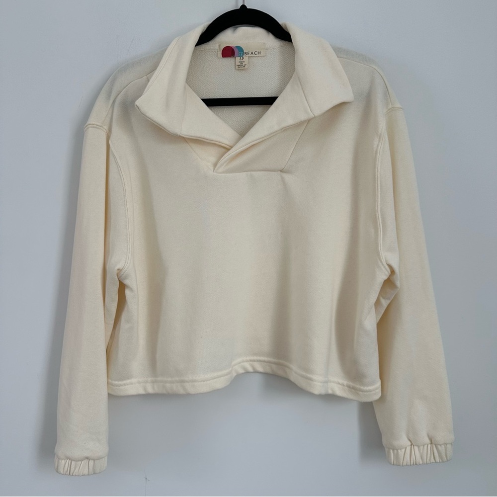 FREE PEOPLE Oversized Collared Sweatshirt